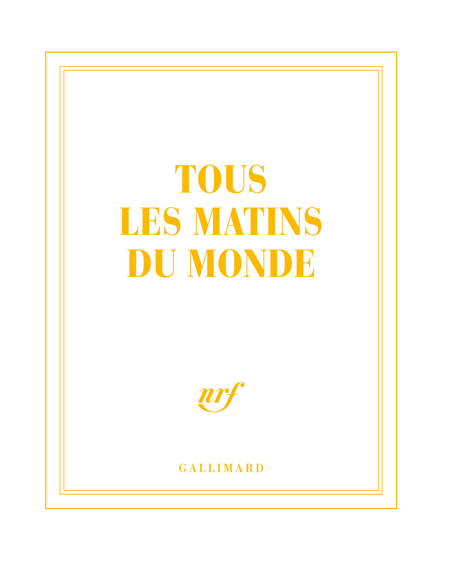 “Tous les matins du monde” (square notebook)
