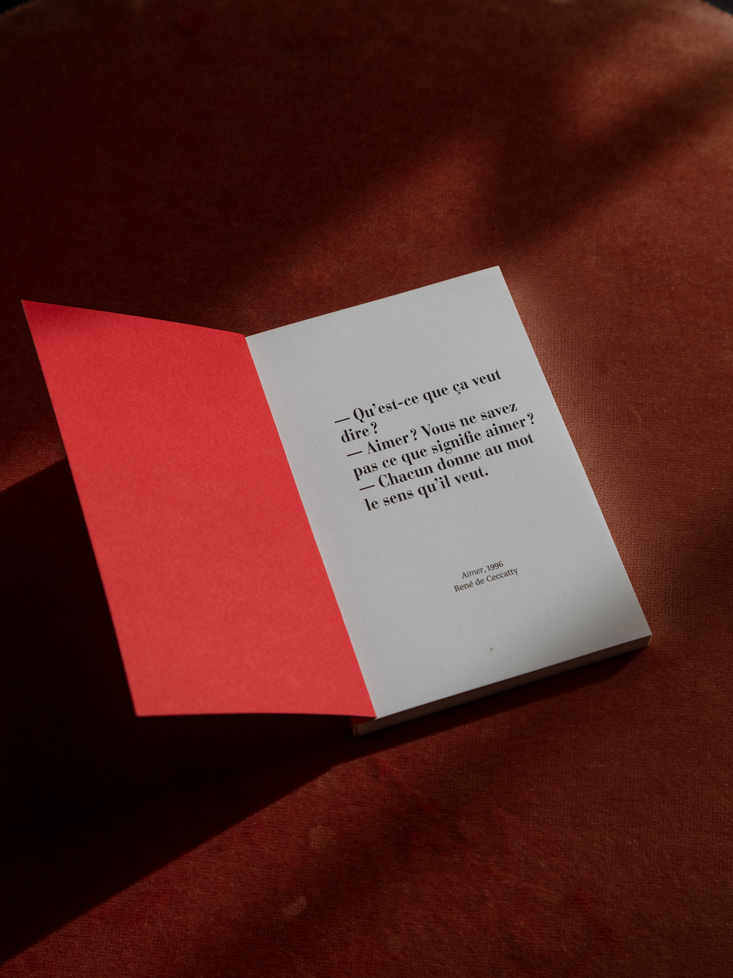 “Aimer” (pocket notebook)