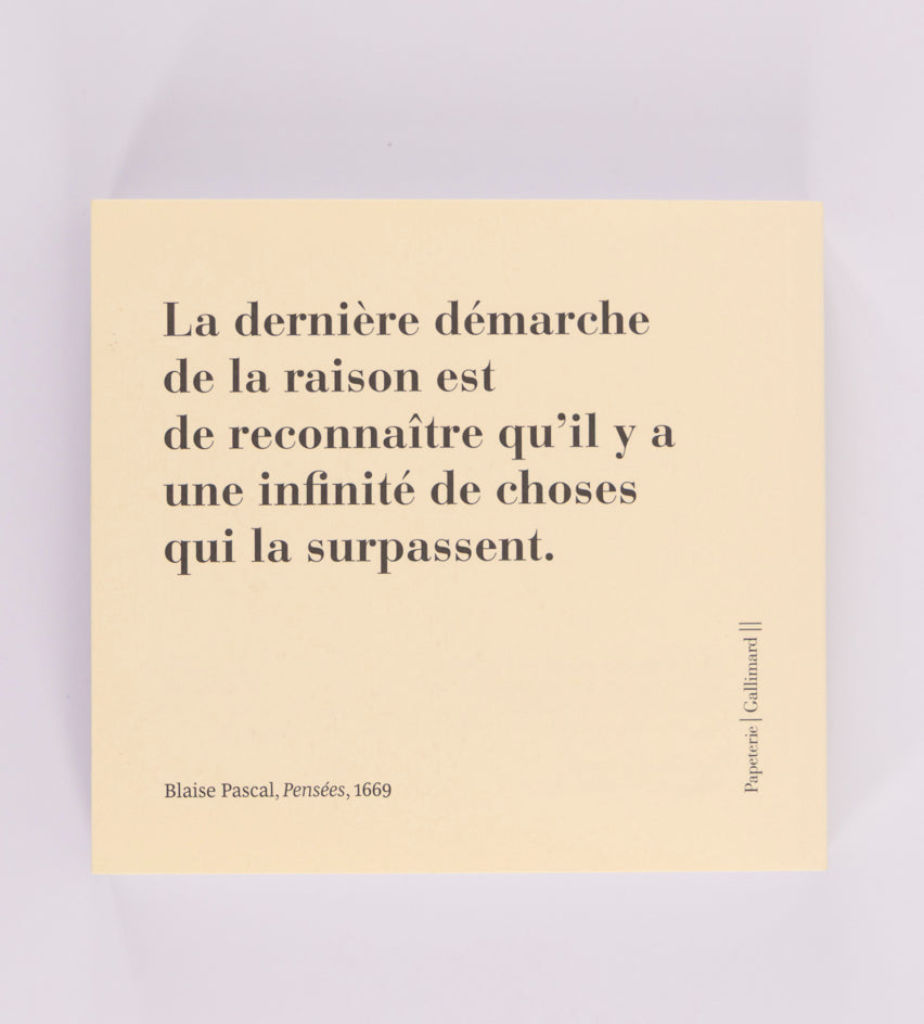 « Pensées » (mini-bloc)