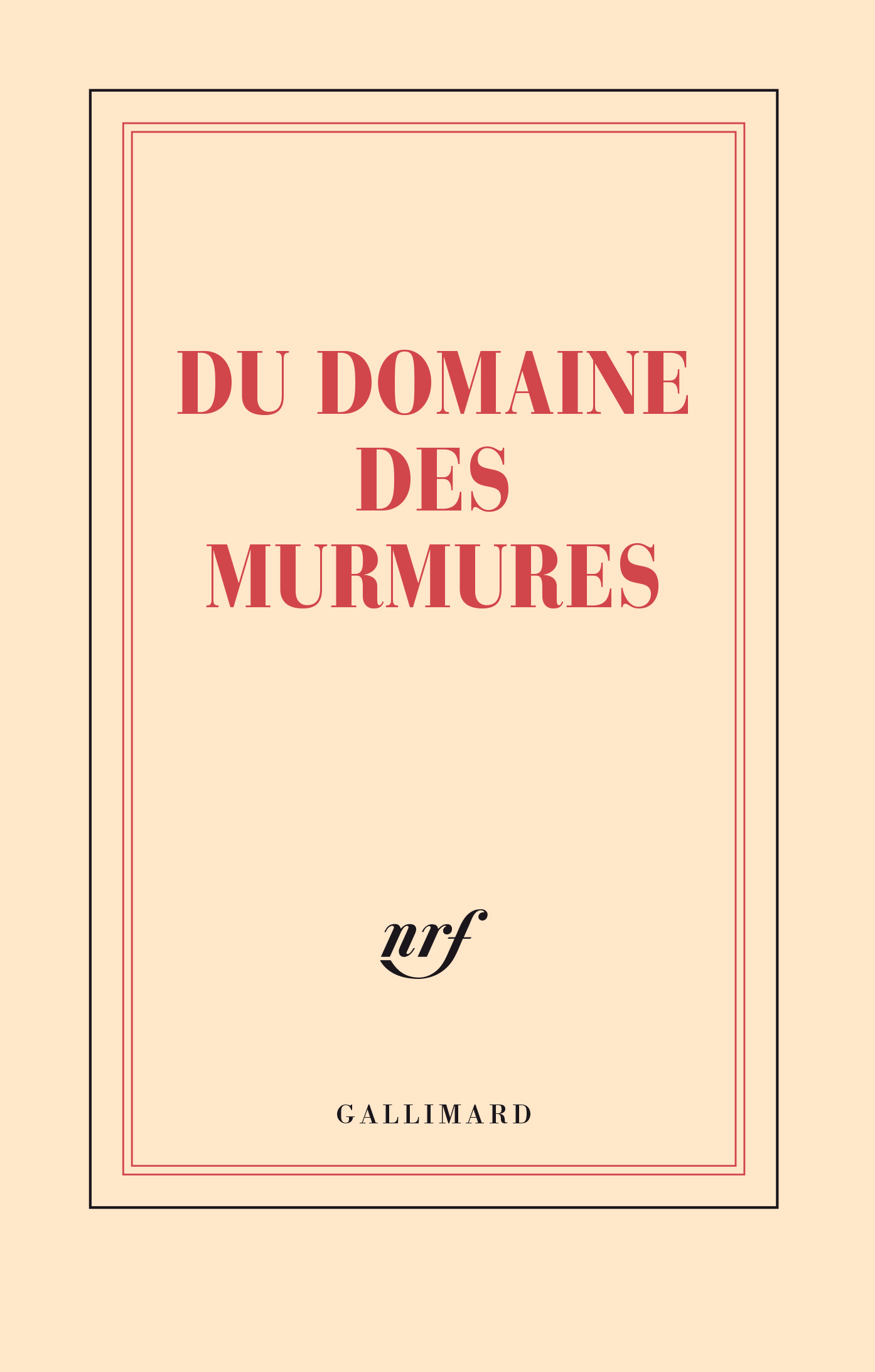 “Du domaine des murmures” (notebook)