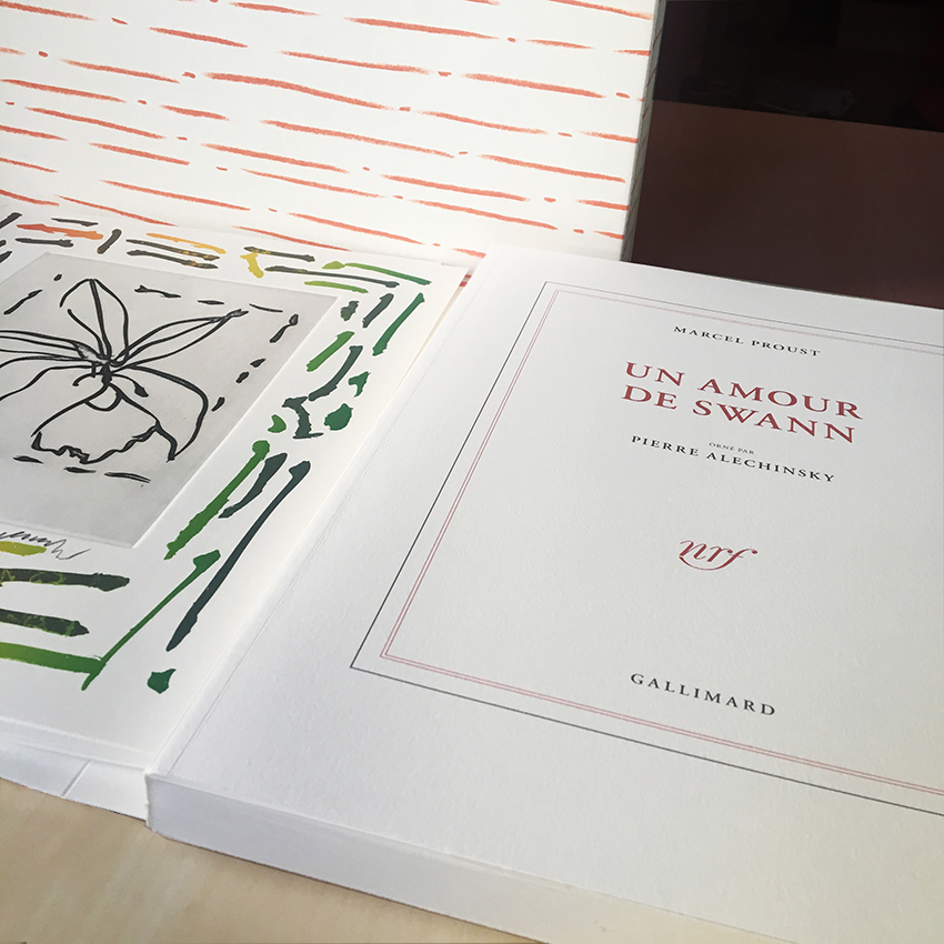 Edition limitée : Un amour de Swann de Marcel Proust orné par Pierre Alechinsky