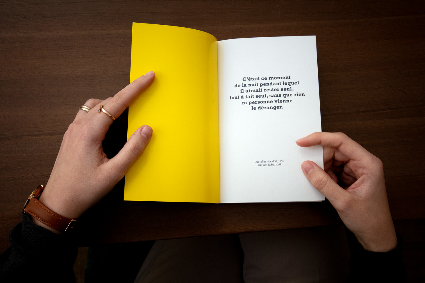 "Quand la ville dort" (Black Series notebook)