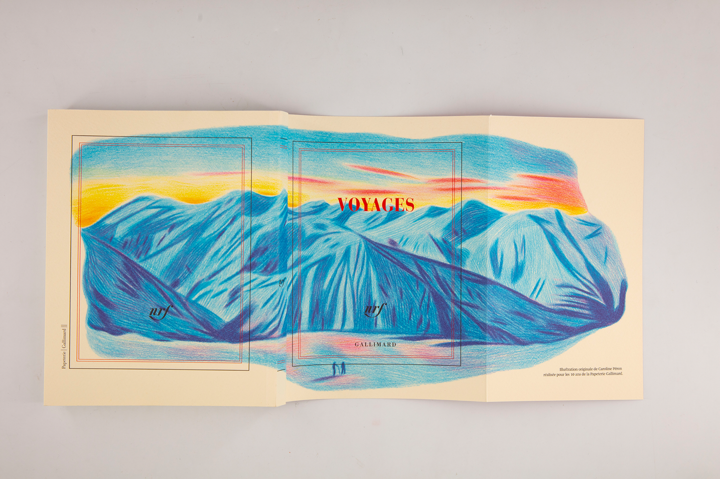 “Voyages” (illustrated square notebook)