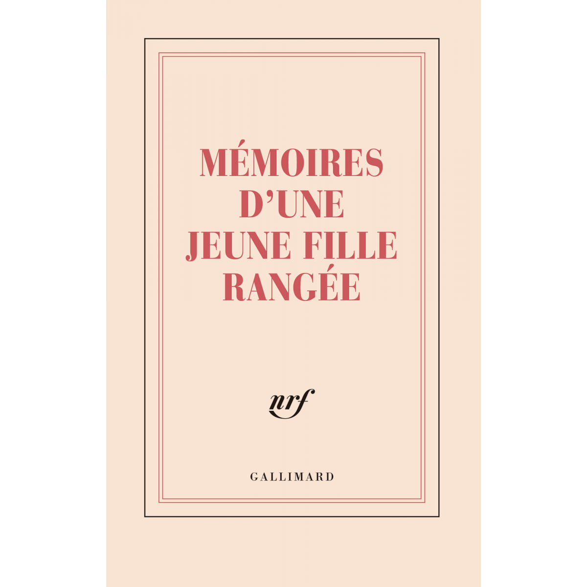 Mémoires d'une jeune fille rangée » (grand carnet rigide de papeterie) -  Galerie Gallimard
