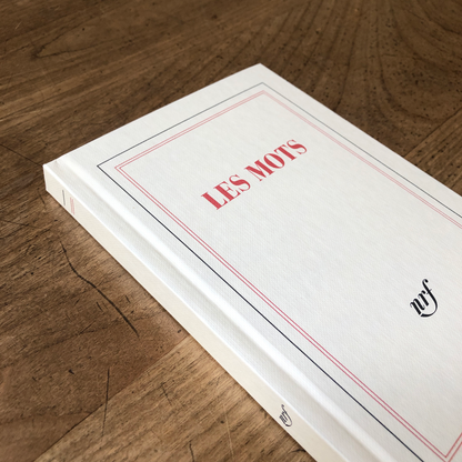 “Les mots” (hardback notebook)