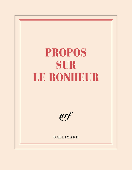 “Propos sur le bonheur” (square notebook)