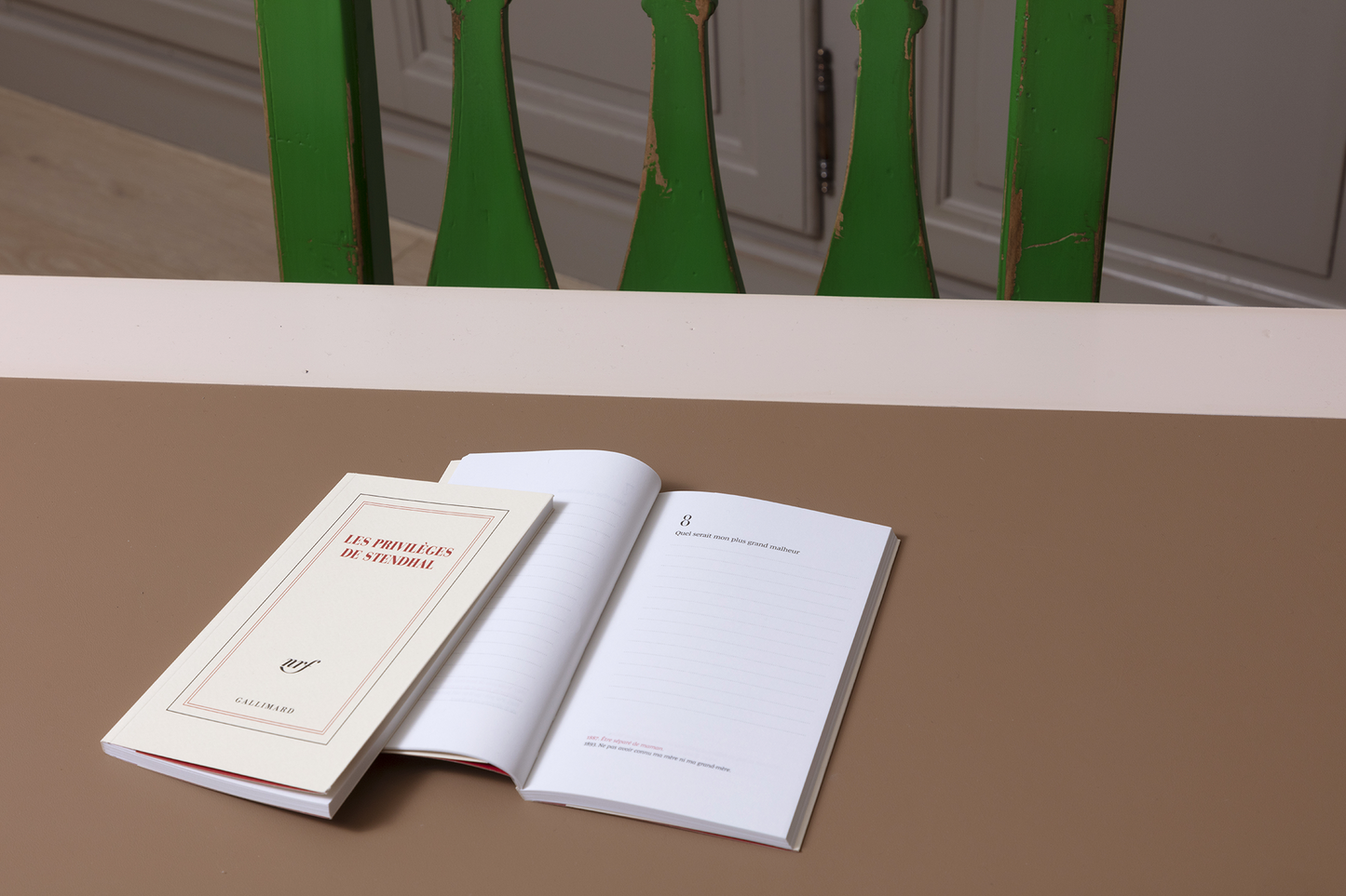 “Les privilèges de Stendhal” (inspiration notebook)