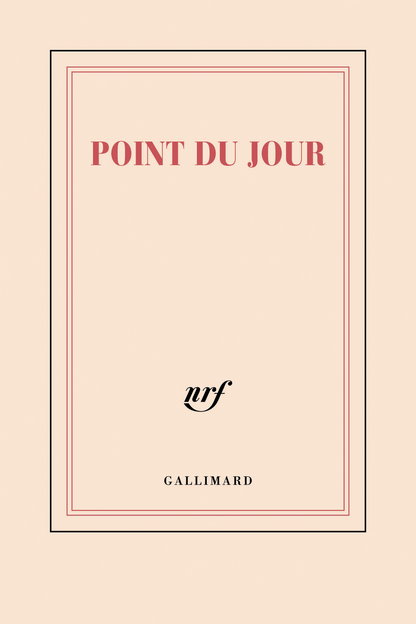 « Point du jour » (carnet de notes reporter)