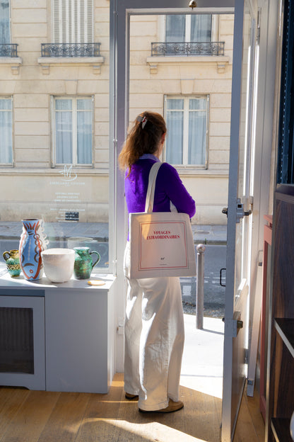 « Voyages extraordinaires » (sac en coton)