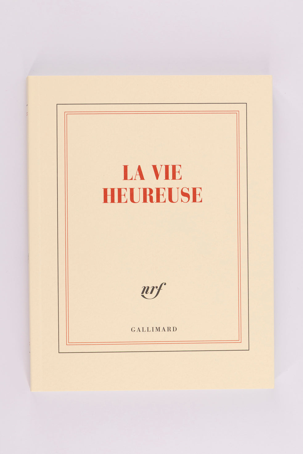 « La vie heureuse » (carnet carré non ligné)