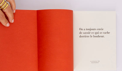 « La vie heureuse » (carnet carré non ligné)