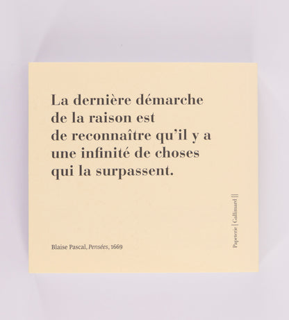 « Pensées » (mini-bloc)