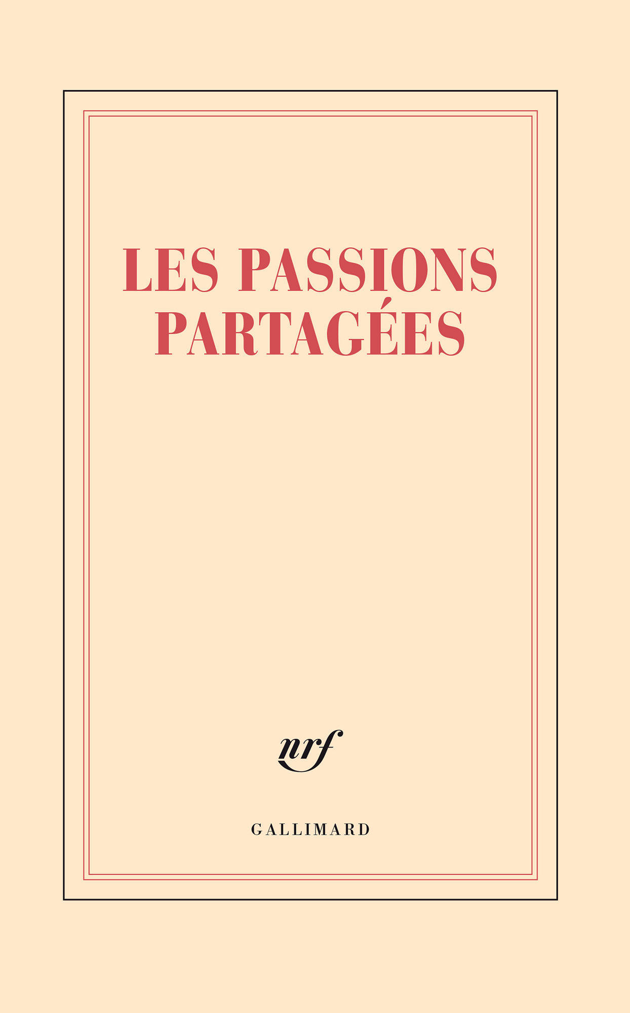 “Les passions partagées” (large notebook)