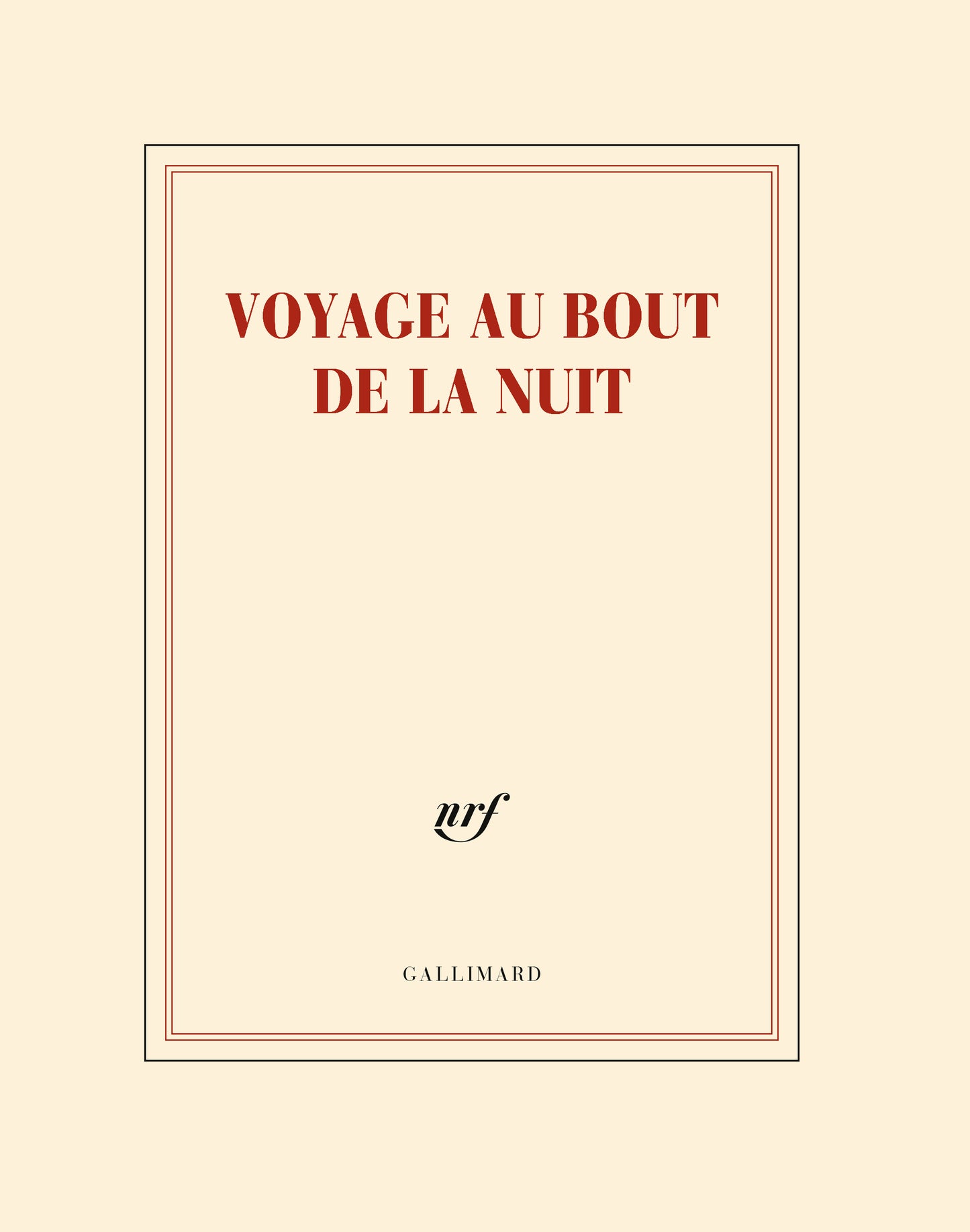 “Voyage au bout de la nuit” (notebook)