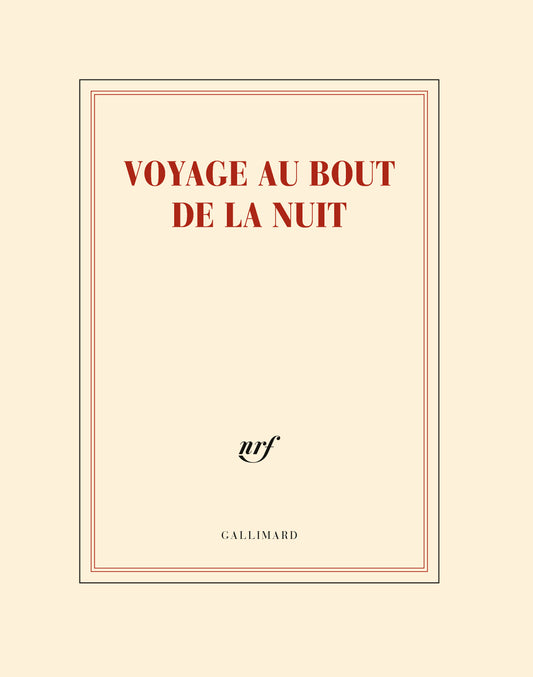 “Voyage au bout de la nuit” (notebook)