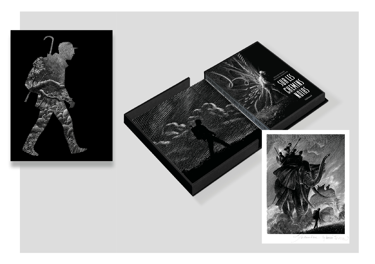 Sur les chemins noirs de Sylvain Tesson illustré par François Schuiten