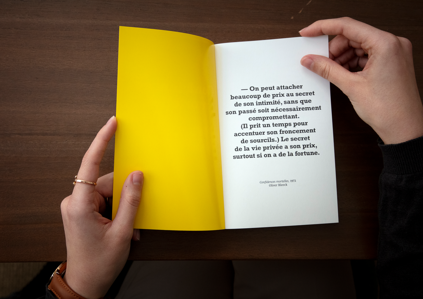 "Confidences mortelles" (Série Noire notebook)