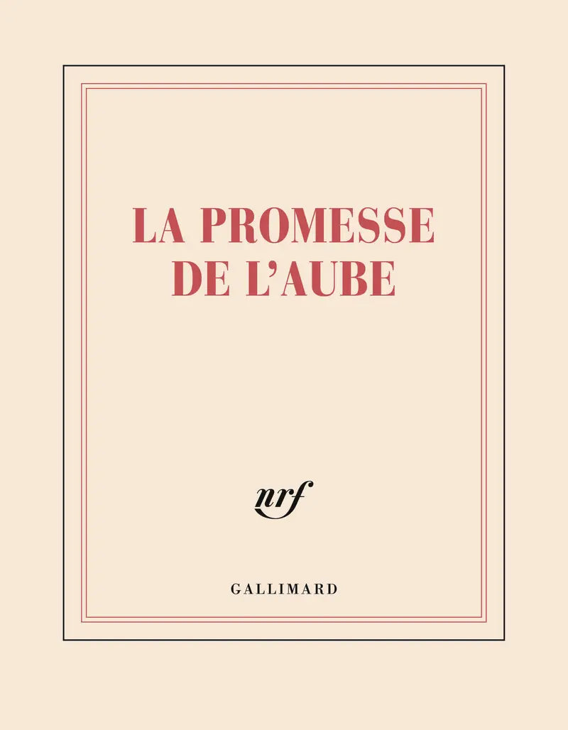 "La promesse de l'aube" (square notebook)