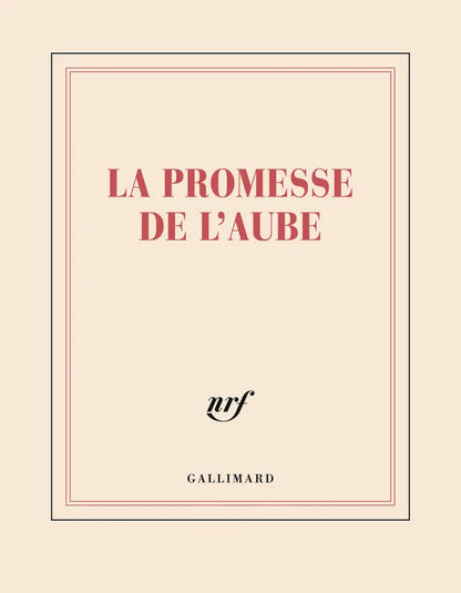 "La promesse de l'aube" (square notebook)
