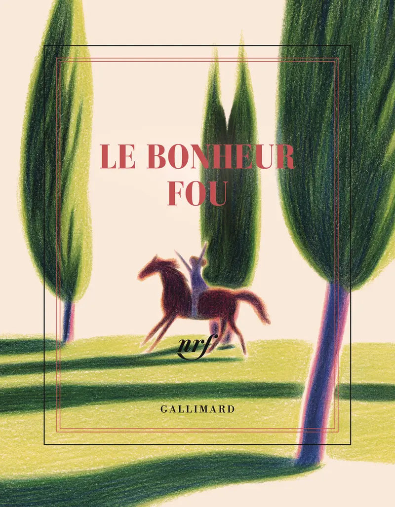 “Le bonheur fou” (illustrated square notebook)