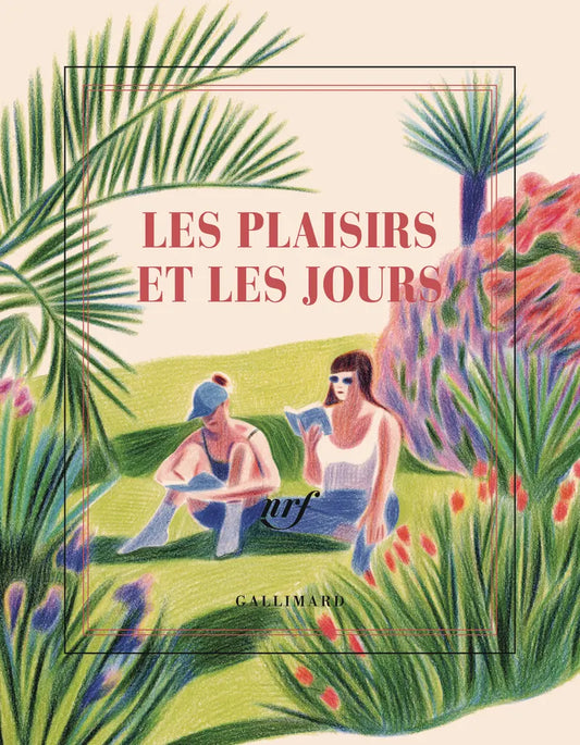 “Les plaisirs et les jours” (illustrated square notebook)