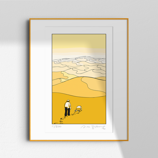 Riad Sattouf, “Le désert” (art print)