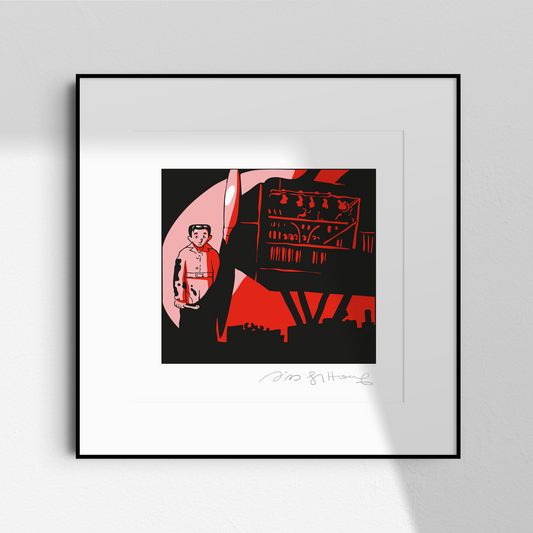 Riad Sattouf, “Le jeune pilote” (art print)