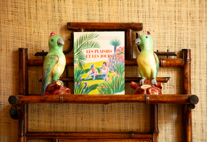 “Les plaisirs et les jours” (illustrated square notebook)