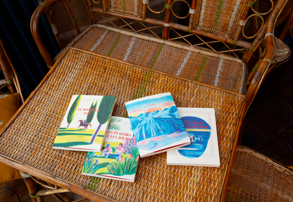 “Le bonheur fou” (illustrated square notebook)