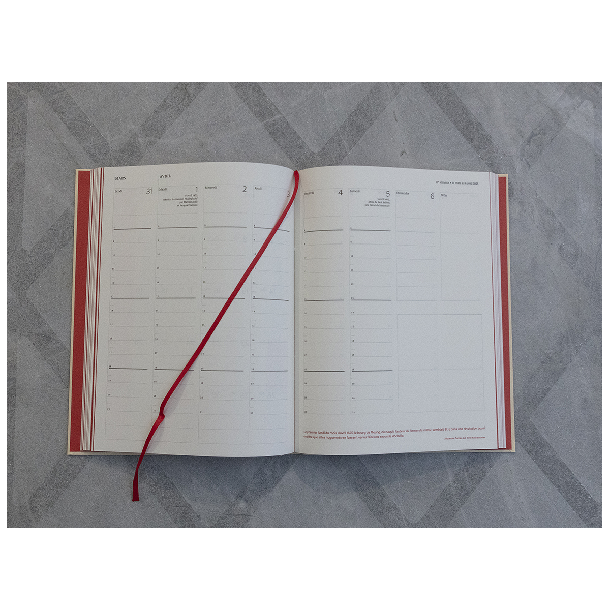 Literary diary September 2024 – December 2025 (large format)