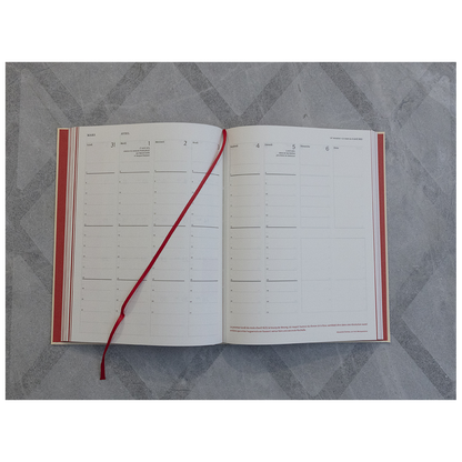 Literary diary September 2024 – December 2025 (large format)